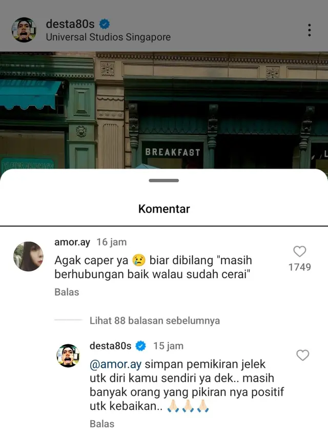 Natasha Rizky dan Desta liburan bareng anak-anak pasca cerai (Foto: instagram desta80s)