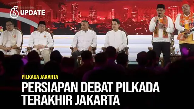 Debat ketiga atau debat terakhir untuk calon gubernur dan wakil gubernur Pemilihan Kepala Daerah (Pilkada) Jakarta bakal digelar pada Minggu, 17 November 2024. Komisi Pemilihan Umum (KPU) DKI Jakarta bakal menyelenggarakan debat ketiga itu di Hotel S...