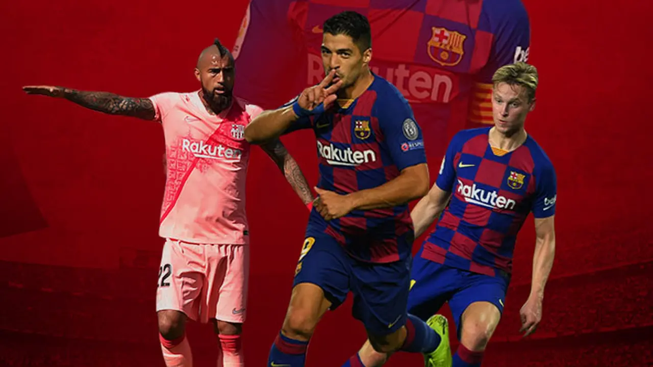 Barcelona - Arturo Vidal, Luis Suarez, Frenkie de Jong, Lionel Messi