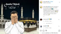 Gelandang Fenerbahce Mesut Ozil mengucapkan selamat Ramadhan. (foto: instagram m10_official)