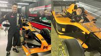 Christian Sugiono jajal mobil F1 (Sumber: Instagram/csugiono)