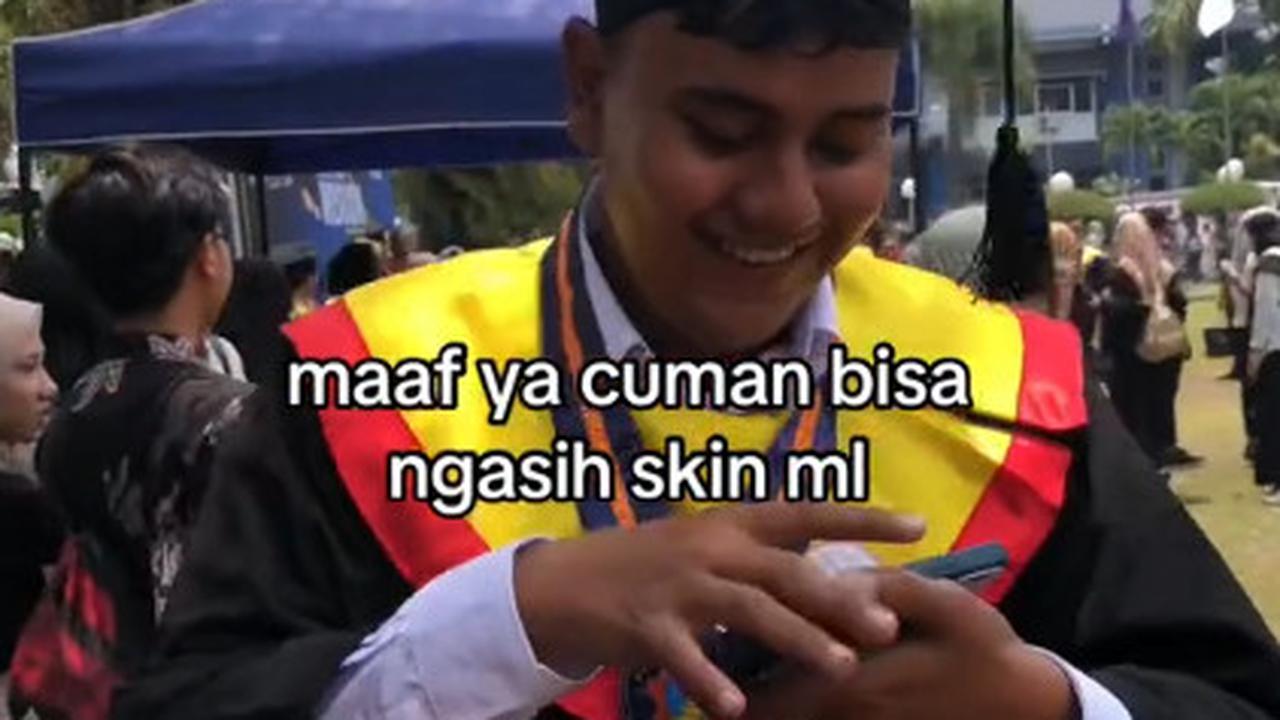 Tak Biasa, Momen Pria Beri Hadiah Wisuda Temannya Skin Mobile Legend Ini Jadi Inspirasi Warganet