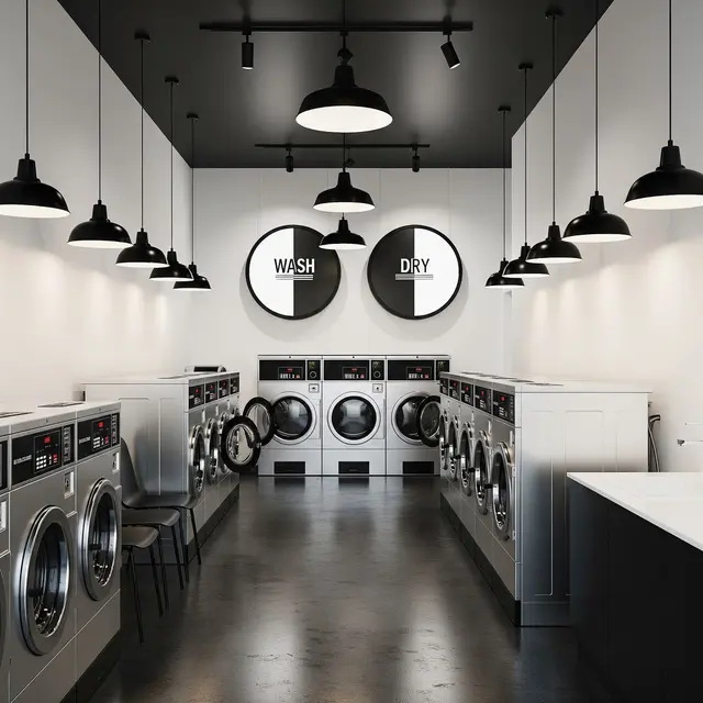 Desain Ruangan Laundry Kiloan