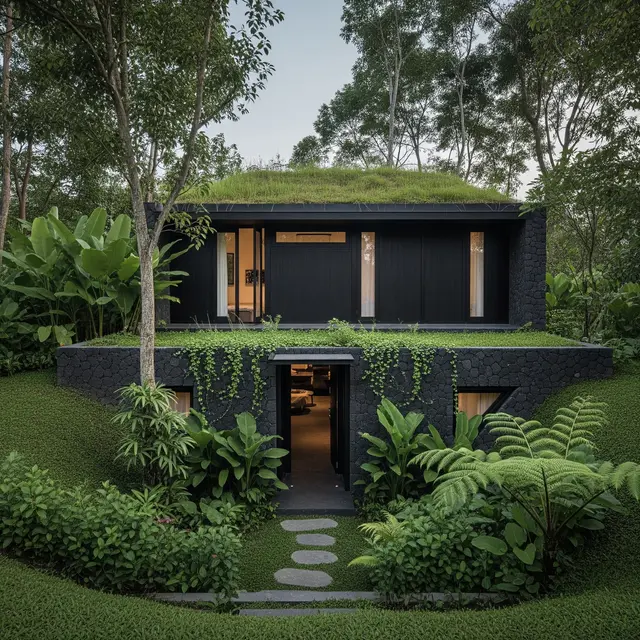 Desain Rumah Kecil agar Tidak Terlihat dari Luar Tanpa Pagar Tinggi