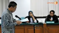 Fathanah Bacakan Pembelaan, Septy Sanustika Menangis