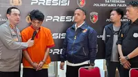 Rendi Saputra (31) yang mendapat julukan raja curanmor ditangkap oleh tim Polrestabes Palembang setelah 100 kali mencuri sepeda motor para korbannya (Liputan6.com / Nefri Inge)