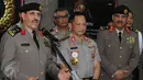 Kepala Kepolisian Arab Saudi General Othman bin Nasser Al Mehrej memberi keterangan usai menemui Kapolri Jenderal Pol Tito Karnavian di Jakarta, Selasa (18/4). Pertemuan untuk menindaklanjuti nota kesepahaman. (Liputan6.com/Helmi Fithriansyah)