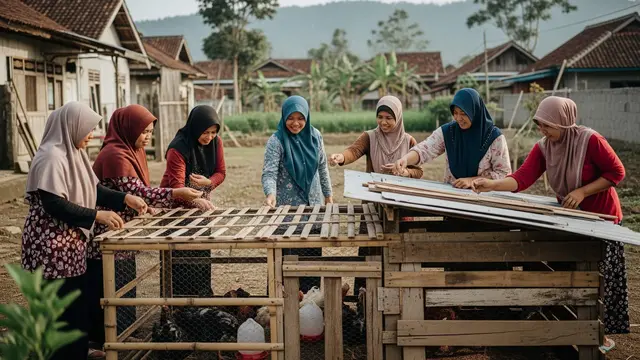 Usaha Ternak Bersama Ibu Kader Desa
