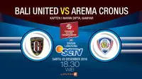 Bali United vs Arema Cronus (Liputan6.com/Abdillah)
