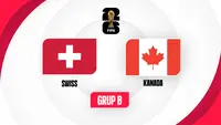 Swiss Vs Kanada di Piala Dunia 2026. (KLY)