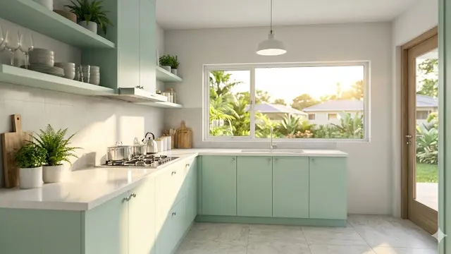 Desain Dapur Kecil di Rumah Menghadap Barat agar Tidak Panas