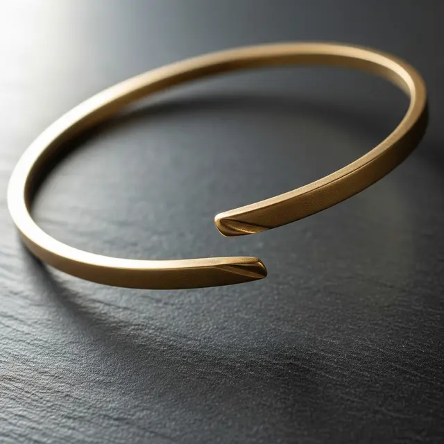 Desain Gelang Bangle Tipis dengan Finishing Matte Kekinian