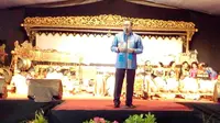 Yang menarik, lakon Broto Seno Babat Alas dibawakan Mendikbud Prof Muhadjir Effendi. (Liputan6.com/Yuliardi HP)