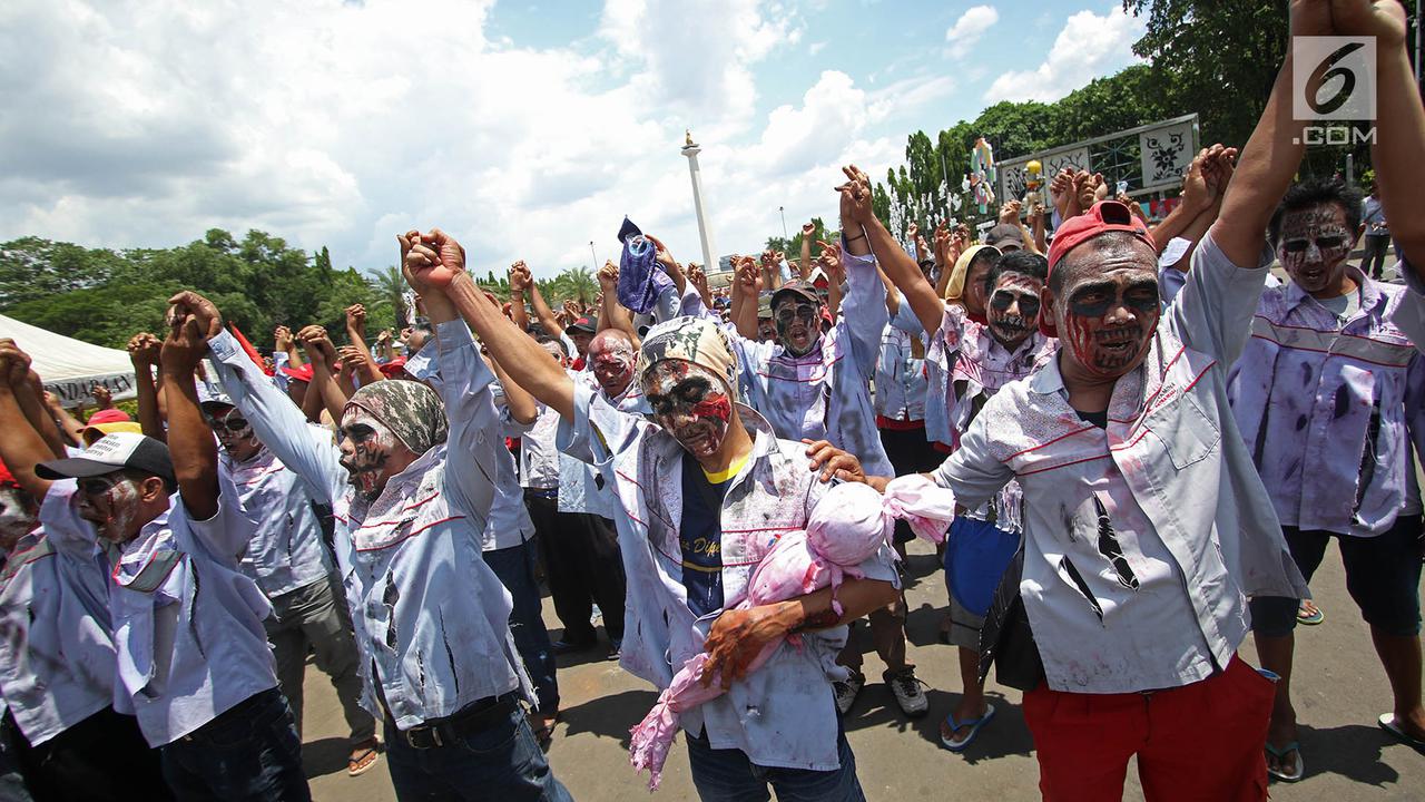 Zombie AMT Pertamina Kembali Demo Istana
