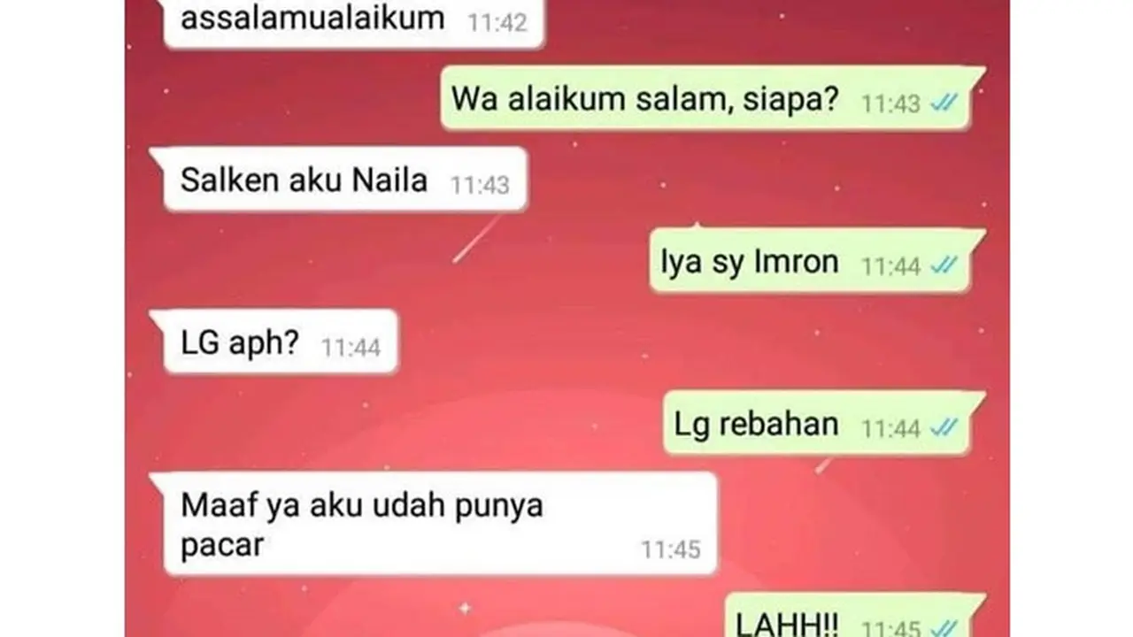 6 Chat Ngajak Kenalan Ini Enggak Jelas Banget, Bikin Geregetan