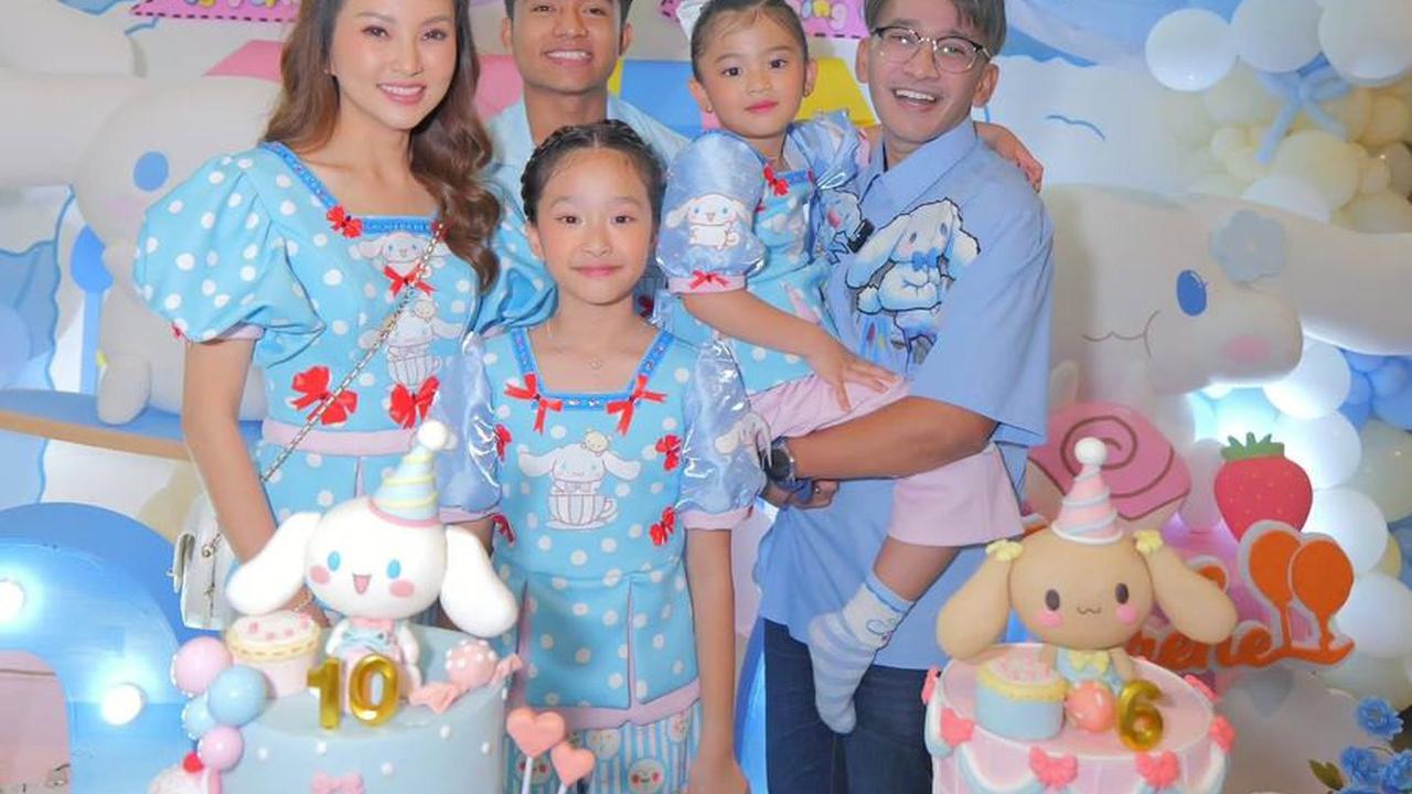 Potret Perayaan Ultah Thalia - Thania, Sarwendah Akur dengan Ruben Onsu - Pesta Meriah Penuh Tawa