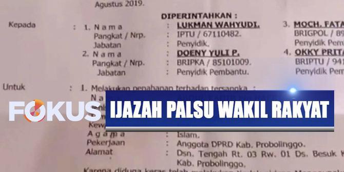 Diduga Palsukan Ijazah SMA, Anggota DPRD Probolinggo Ditahan