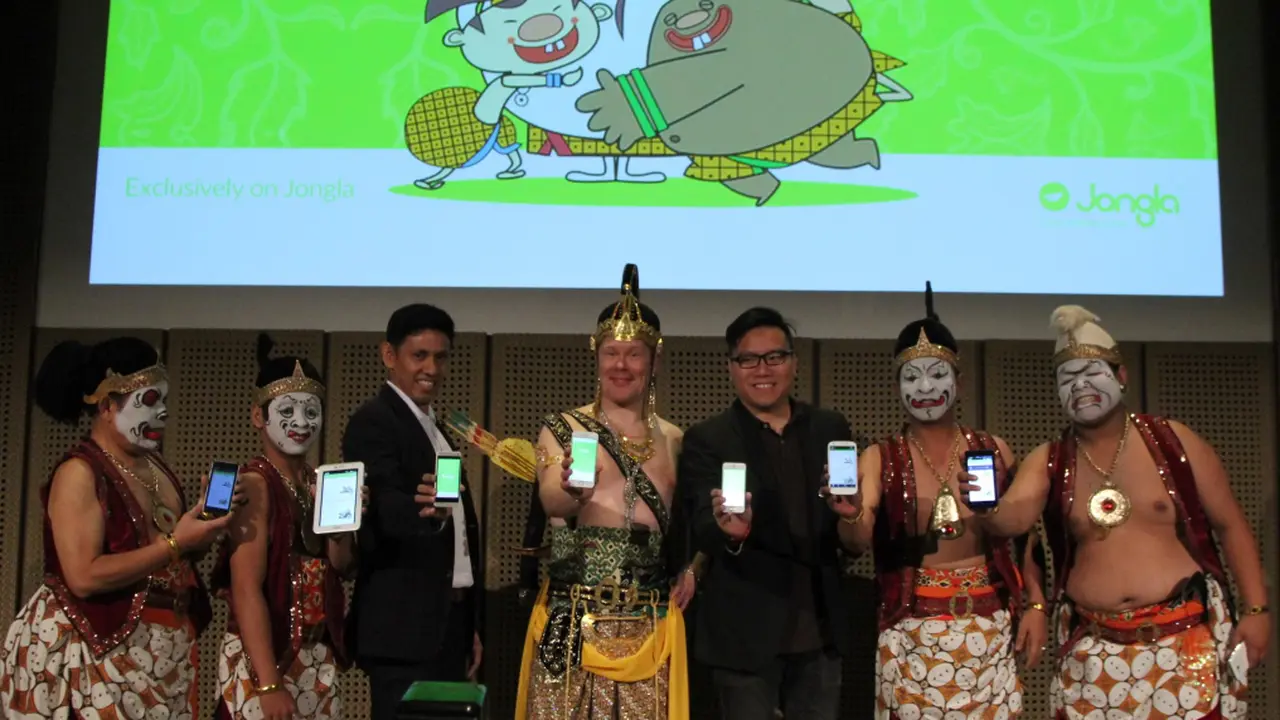 Jongla Memperkenalkan Stiker Wayang Punakawan Interaktif