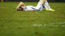Ekspresi kekecewaan pemain belakang Bosnia, Toni Sunjic, saat dikalahkan Ghana 1-0 di laga penyisihan Piala Dunia 2014 Grup F di Stadion Pantanal, Cuiaba, Brasil, (22/6/2014). (REUTERS/Michael Dalder)