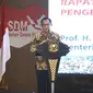 Menteri Dalam Negeri Tito Karnavian, membuka resmi Rakornas BPDSM (Badan Penembangan Sumber Daya Manusia) Kemendagri, di kantor BPSDM Kalibata, Jakarta Selatan, Senin (24/02/2020).