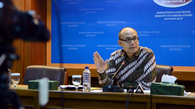 Juru Bicara Kementerian Luar Negeri, Arrmanatha Nasir. (Infomed/Kemlu/Rudi)