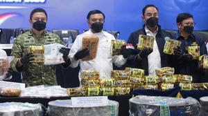 BNN Musnahkan Barang Bukti Narkotika 2 Ton Sabu Cair