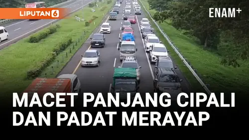 VIDEO: H-4 Jelang Idul Fitri 2025, Tol Cipali Subang Padat Merayap