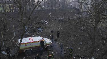 Serangan Udara Rusia Hancurkan Rumah Sakit Bersalin di Ukraina