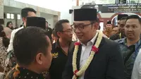 Gubernur Jawa Barat terpilih Ridwan Kamil akan meningkatkan pelayana publik dalam program 100 hari kerja. Foto (Liputan6.com / Panji Prayitno)