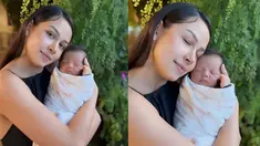 Estelle Linden melahirkan seorang anak pada 8 Juni 2023 kemarin di Singapura. Dalam momen tersebut, ia banyak membagikan potret perjalanan persalinannya yang setia didampingi suami. Setelah hampir 24 jam melalui proses persalinan, ia pun mengunggah potret sang buah hati di mesia sosial Instagram. (Liputan6.com/IG/@estelleelinden)