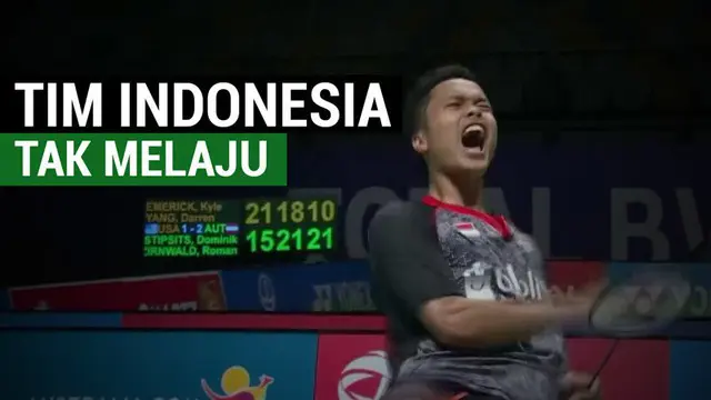 VIDEO: Kemenangan Indonesia atas Denmark di Piala Sudirman