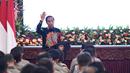 Presiden Joko Widodo memberikan  arahan kepada jajaran Kepolisian Negara Republik Indonesia (Polri), di Istana Negara, Jakarta, Jumat (14/10/2022). Pertemuan dihadiri oleh 559 personil Polri yang terdiri dari pejabat utama Mabes Polri, Kapolda, serta Kapolres.  (Foto: Lukas - Biro Pers Sekretariat Presiden)
