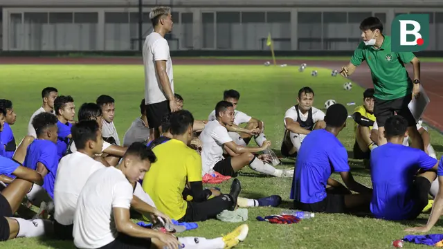 FOTO: Intip Latihan Pasukan Garuda Muda Asuhan Shin Tae-yong