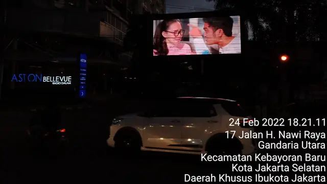 Video klip Tata Liem tayang di Videotron beberapa sudut kota Jakarta