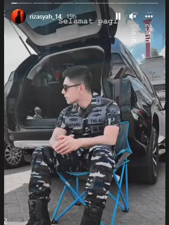 Riza Syah jadi tentara di sinetron Bintang Samudra (Foto: Instagram @rizasyah_14)