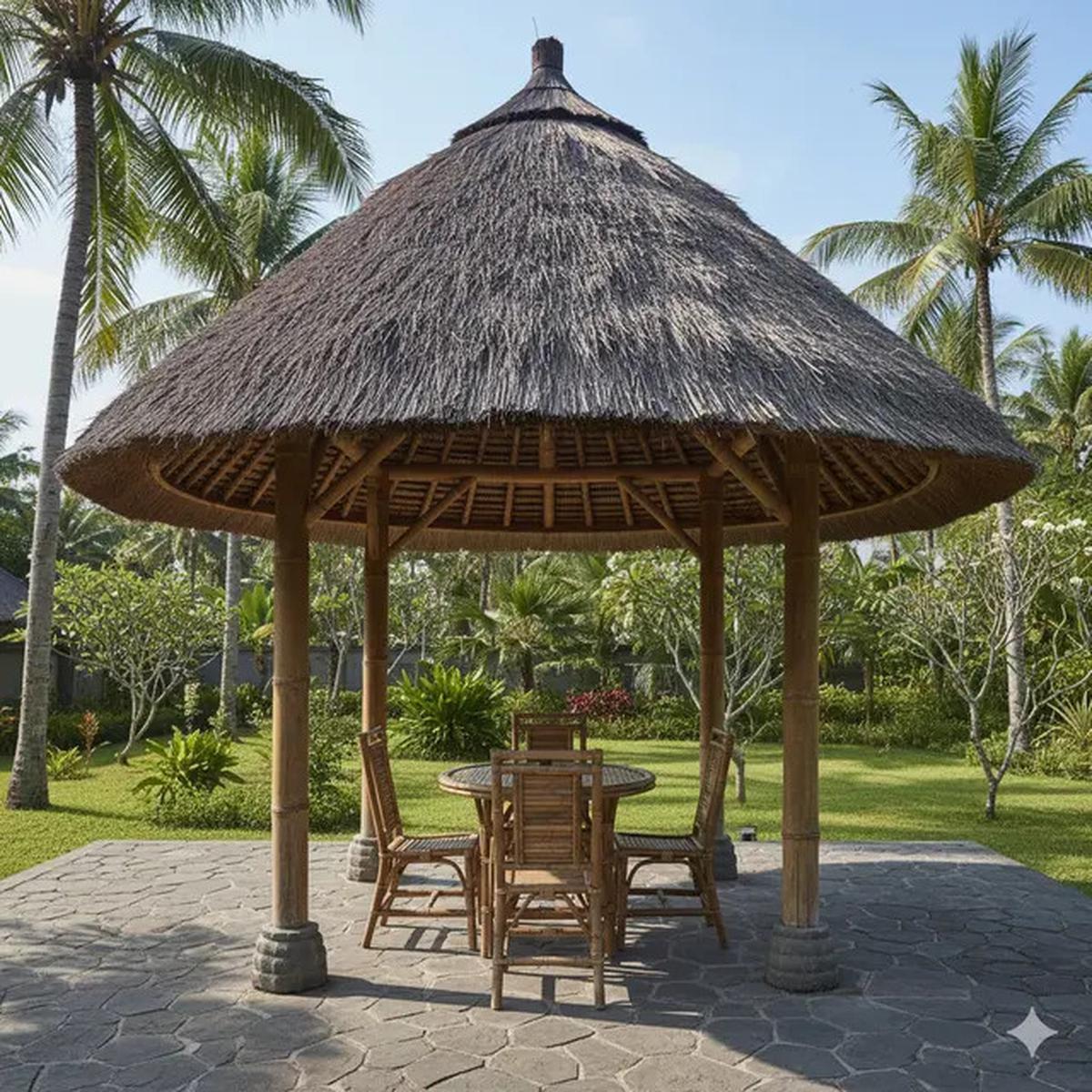 7 Desain Teras Rumah Tropis Bahan Bambu ala Vila Bali, Serasa Liburan Setiap Hari