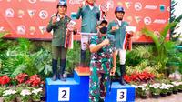 Andalan ZZ Stable: Steven Menayang juara 1 dan Jamal Mewengkang juara 3 kelas Eventing Aragon Kavaleri Cup 2022. (Istimewa)
