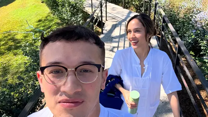 Jauh dari Pesta, Gaya Cinta Laura dan Arya Vasco Rayakan Akhir Tahun 2025 dengan Meditasi di Thailand