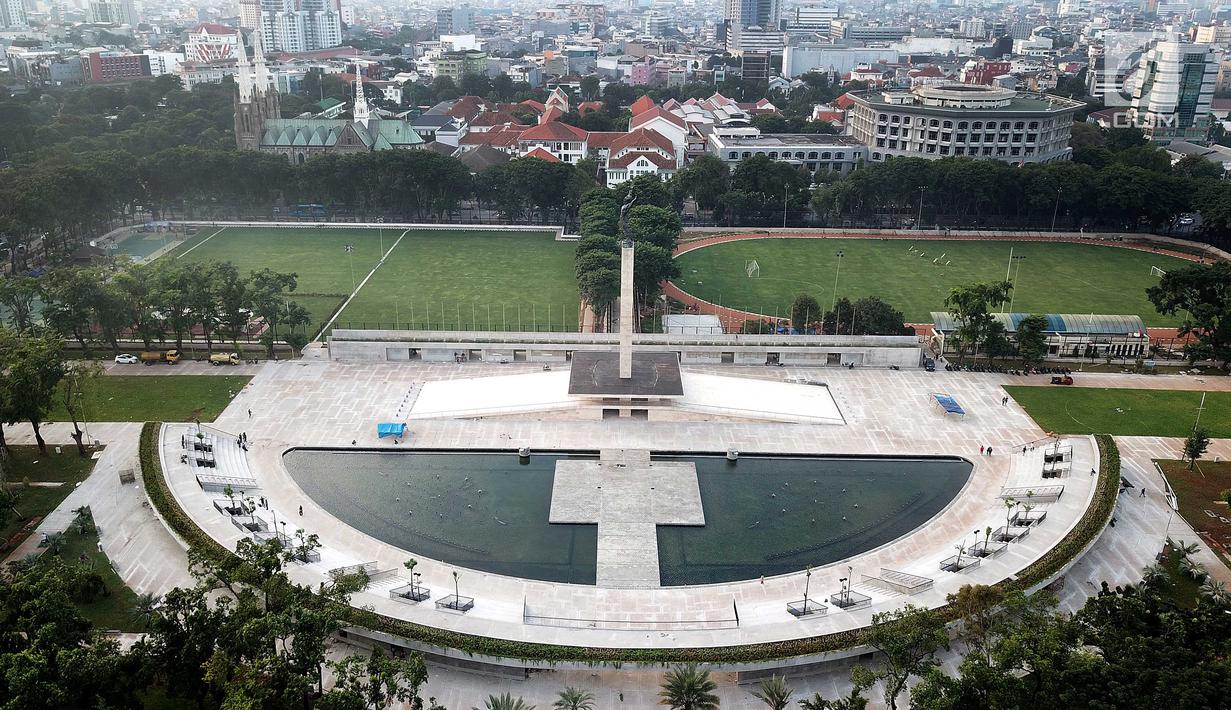 Foto Wow Ini Wajah Baru Lapangan Banteng Dari Ketinggian News Liputan6 Com Revitalisasi lapangan banteng terus dikebut. lapangan banteng dari ketinggian