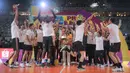 <p>Selebrasi para pemain Jakarta Bhayangkara Presisi merayakan gelar juara PLN Mobile Proliga 2024 setelah mengalahkan Jakarta LavAni Allobank Electric 3-1 (28-30, 25-22, 25-22 dan 25-23) pada laga grand final di Indonesia Arena, Senayan, Jakarta, Minggu (21/7/2024). (Bola.com/Bagaskara Lazuardi)</p>