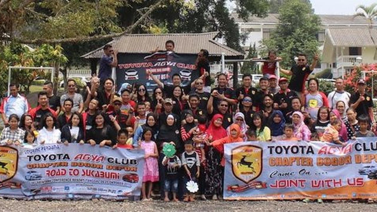 Touring Toyota Agya Club Bordep sambangi Sukabumi