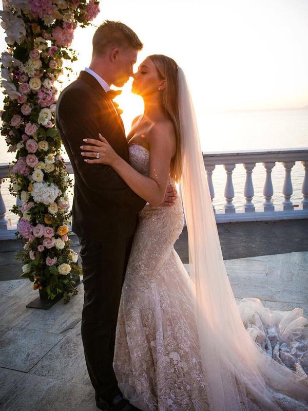 Kevin De Bruyne dan Michele Lacroix menikah. (foto: https://www.instagram.com/lacroixmichele)