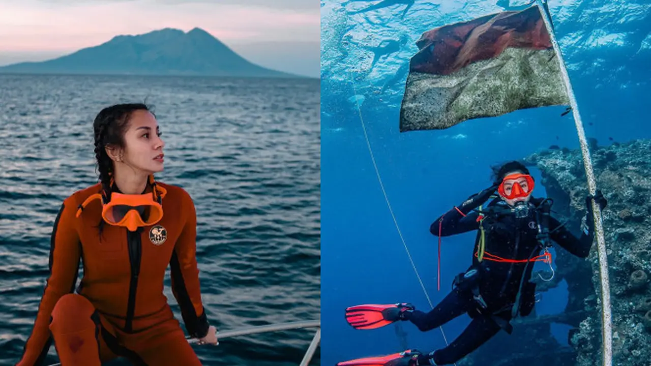 Momen Kirana Larasati Saat Diving