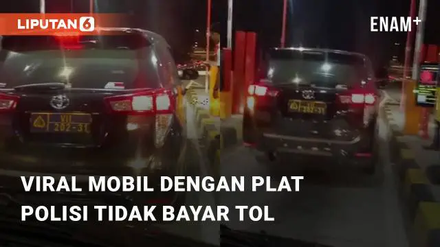 Beredar video terkait mobil Inova dengan plat polisi yang tidak mau bayar tol. Kejadian ini terjadi di Gerbang Tol Krukut 3