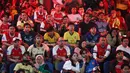 Fans tampak kecewa saat acara Roaring Night Arsenal vs Everton di Bulungan Theatre Building, Jakarta, Minggu (19/5/2024). (Bola.com/M Iqbal Ichsan)
