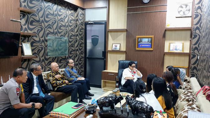 Menteri Luar Negeri RI, Retno Marsudi, telah melakukan kunjungan ke Pontianak pada tanggal 25 Juli 2019 (Sumber: Kementerian Luar Negeri)