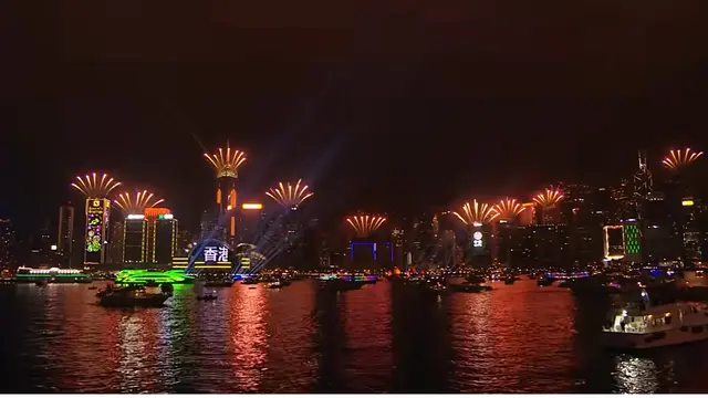 Hong Kong Siapkan Pertunjukan Kembang Api Musikal 12 Menit di Malam Tahun Baru 2024