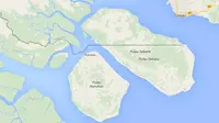 Pulau Sebatik (Foto: Google Maps).