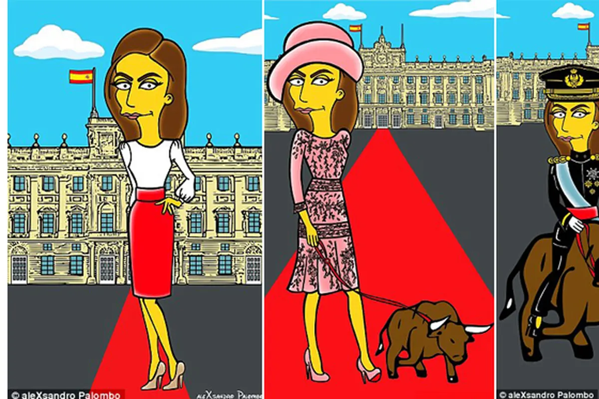 Kini Giliran Queen Letizia Berubah Wujud Menjadi Simpson