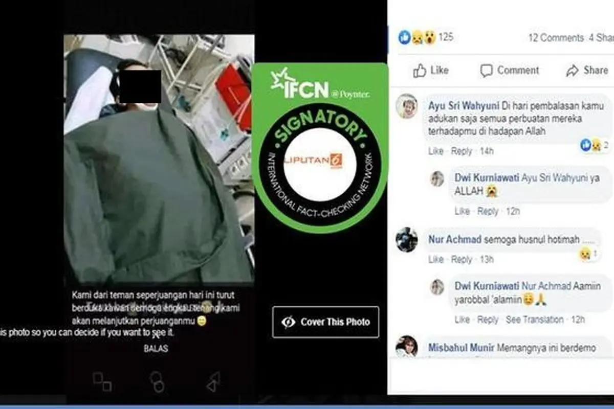 [Cek Fakta] Seorang Mahasiswa Meninggal Dunia Akibat Aksi, Fakta atau Hoaks?